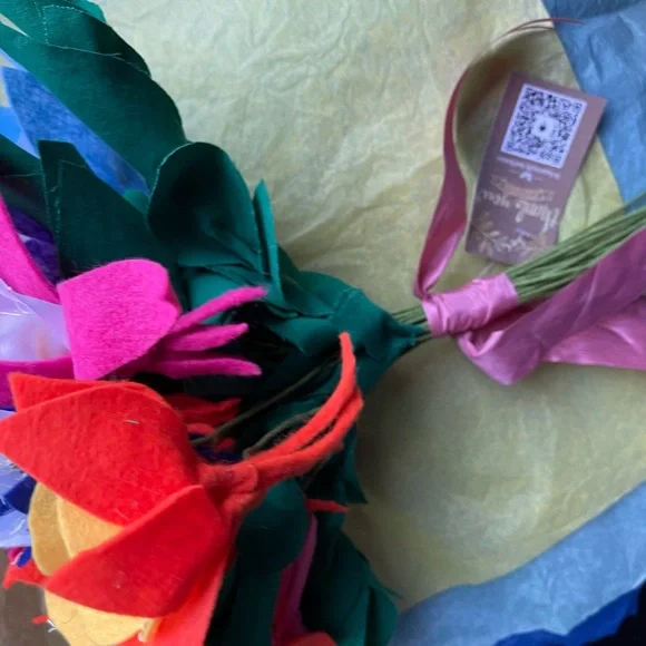 Mixed Color Columbine Artificial Flowers Wedding Bouquet 24 Lot Mixed Media